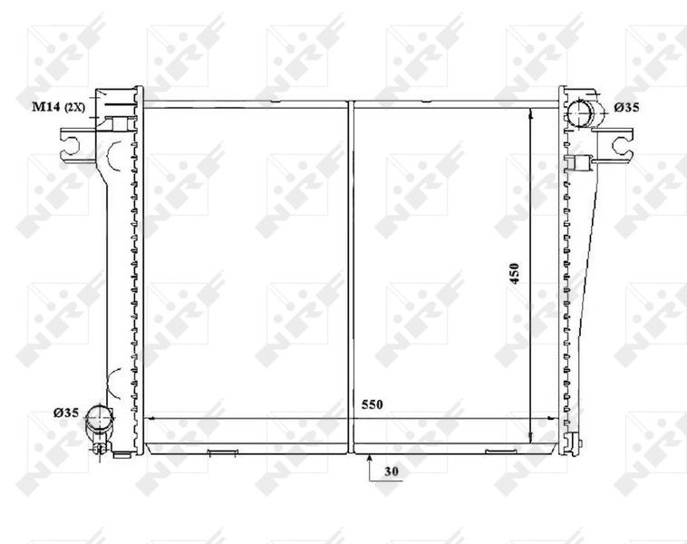 NRF 58338 Radiator, engine cooling