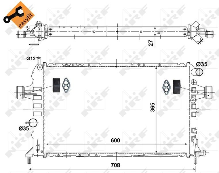 NRF 58344 Radiator, engine cooling