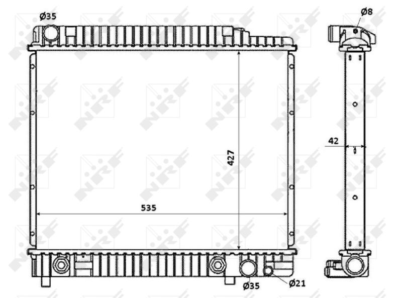 NRF 58348 Radiator, engine cooling
