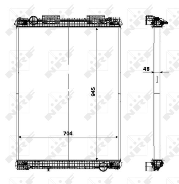 NRF 58371 Radiator, engine cooling