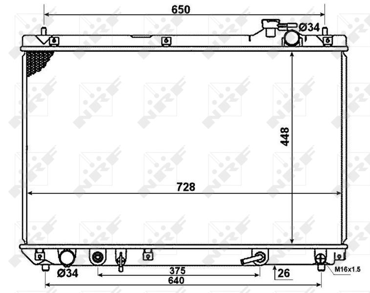 NRF 58378 Radiator, engine cooling