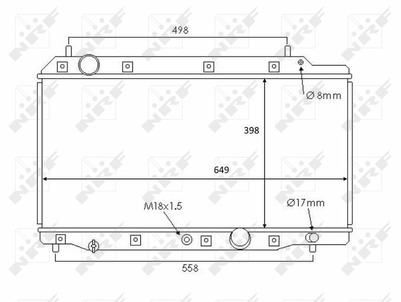 NRF 58383 Radiator, engine cooling