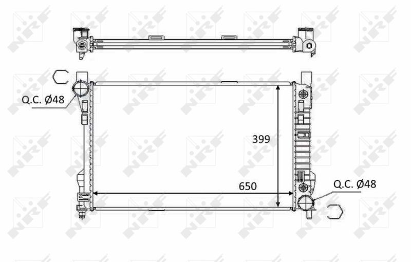 NRF 58390 Radiator, engine cooling