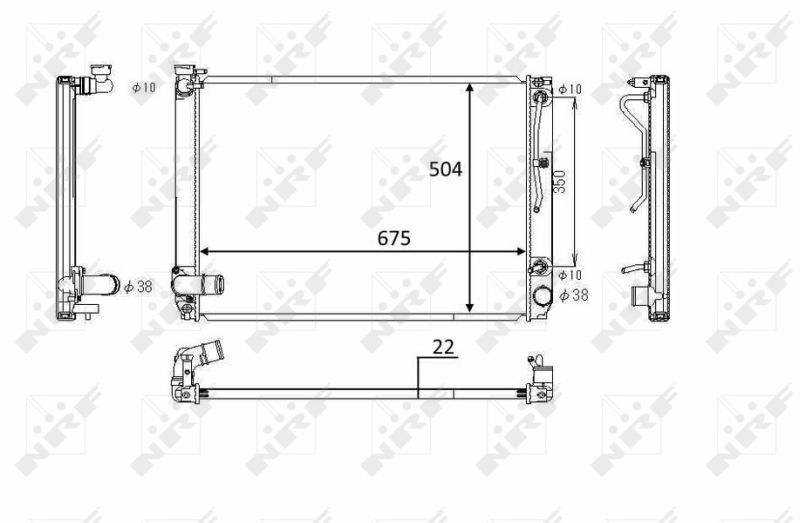 NRF 58391 Radiator, engine cooling