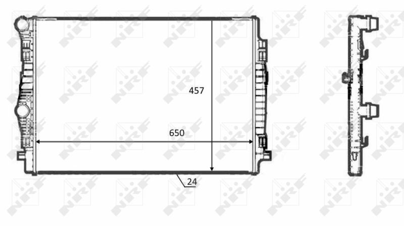 NRF 58392 Radiator, engine cooling