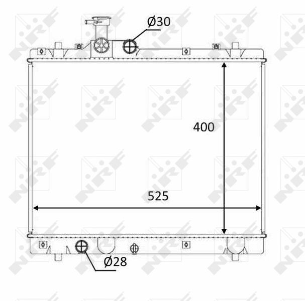 NRF 58397 Radiator, engine cooling