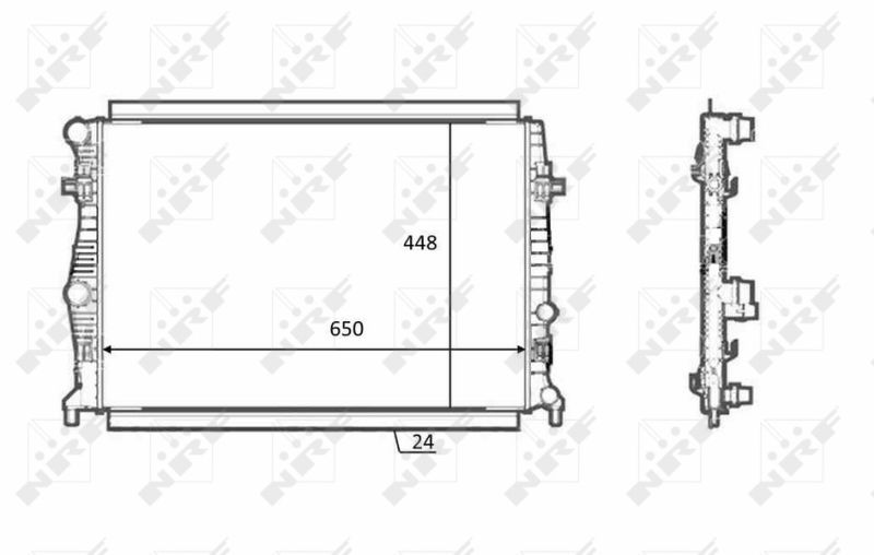 NRF 58398 Radiator, engine cooling