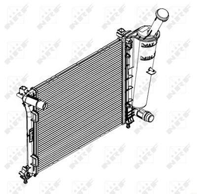 Radiator, engine cooling NRF 58429
