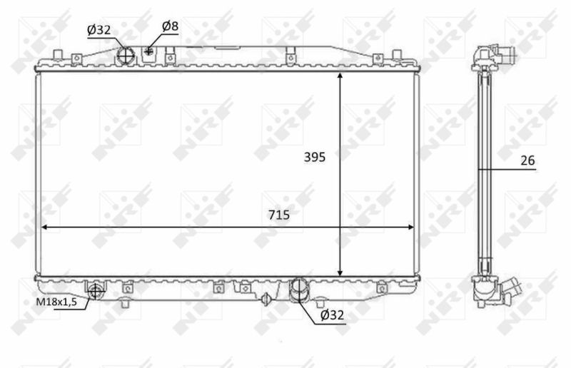NRF 58452 Radiator, engine cooling