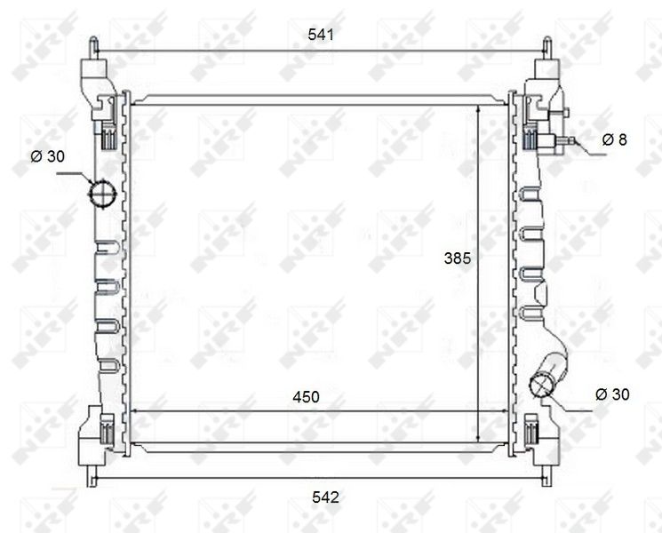 NRF 58454 Radiator, engine cooling