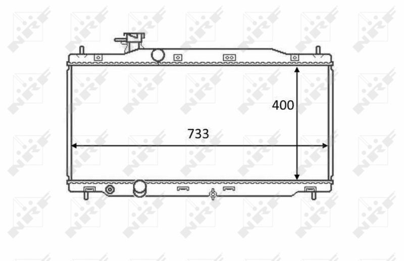 NRF 58458 Radiator, engine cooling