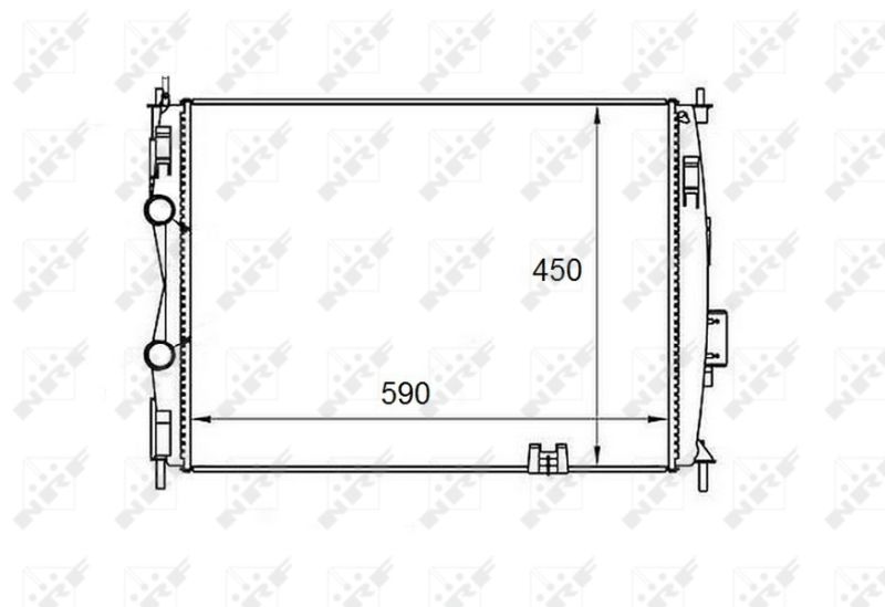 NRF 58461 Radiator, engine cooling