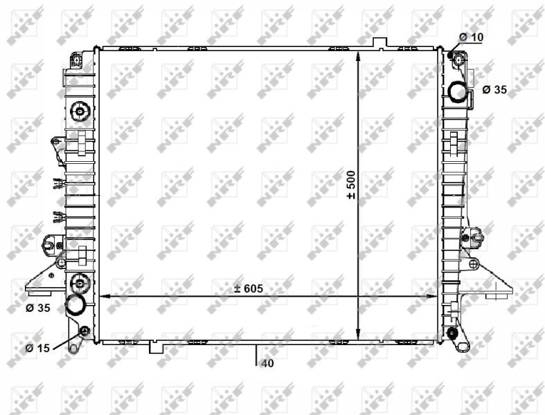 NRF 58463 Radiator, engine cooling