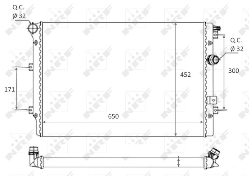 NRF 58464 Radiator, engine cooling