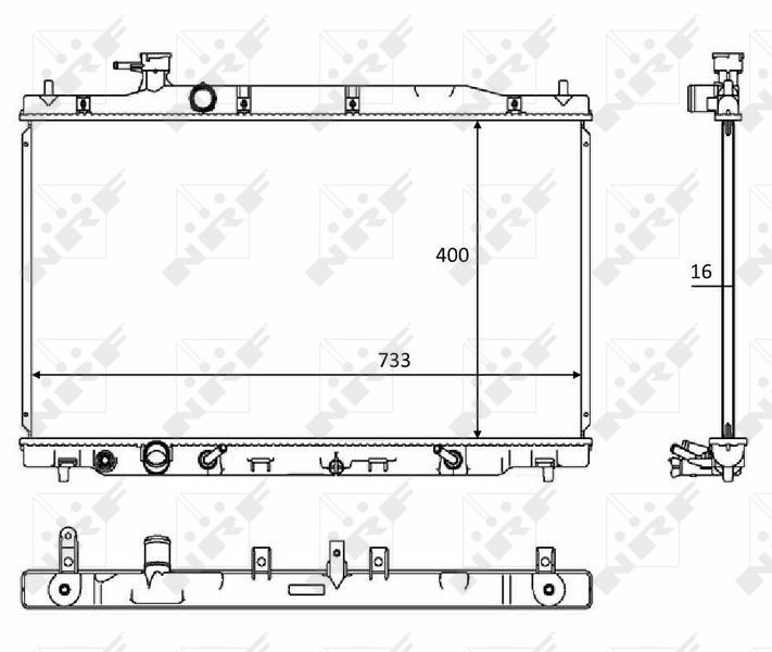 NRF 58469 Radiator, engine cooling
