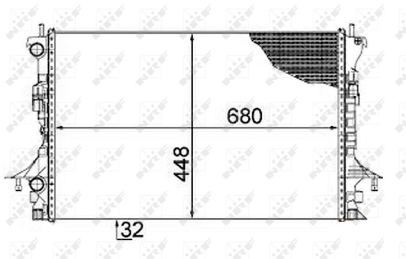 NRF 58479 Radiator, engine cooling