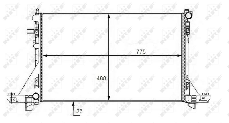 NRF 58481 Radiator, engine cooling