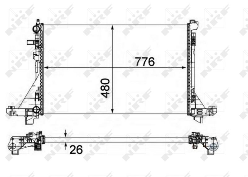 NRF 58482A Radiator, engine cooling