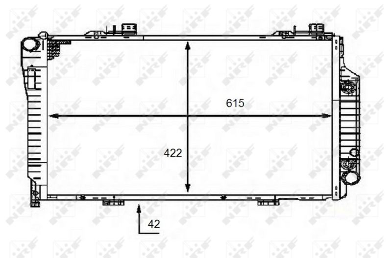 NRF 58483 Radiator, engine cooling