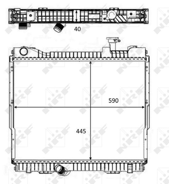 NRF 58484 Radiator, engine cooling