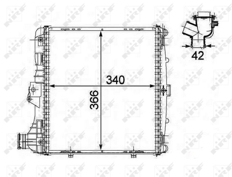NRF 58485 Radiator, engine cooling