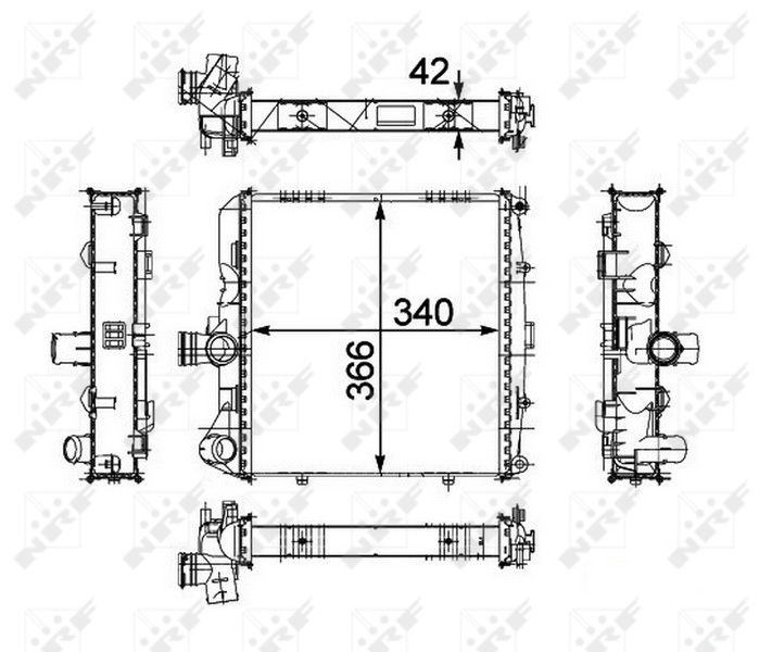 NRF 58486 Radiator, engine cooling