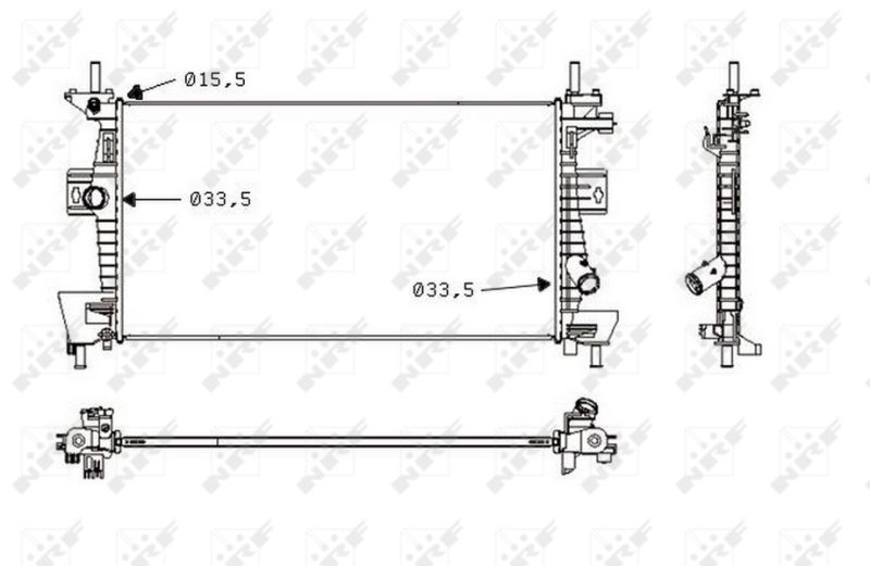 NRF 58487 Radiator, engine cooling