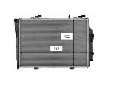 Radiator, engine cooling NRF 58489