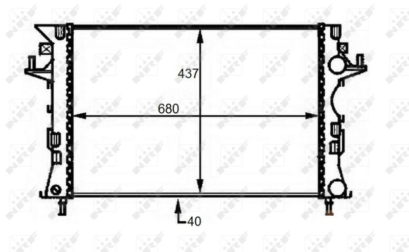 NRF 58490 Radiator, engine cooling