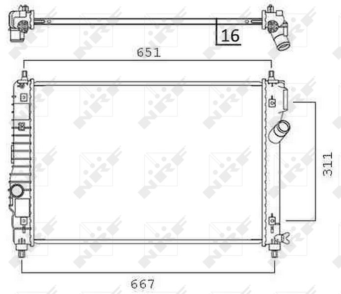 NRF 58505 Radiator, engine cooling