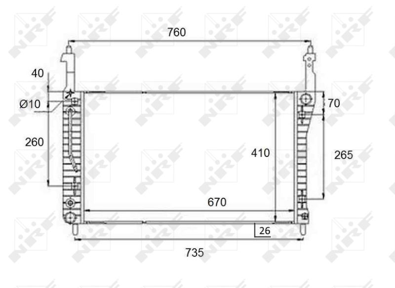 NRF 58509 Radiator, engine cooling