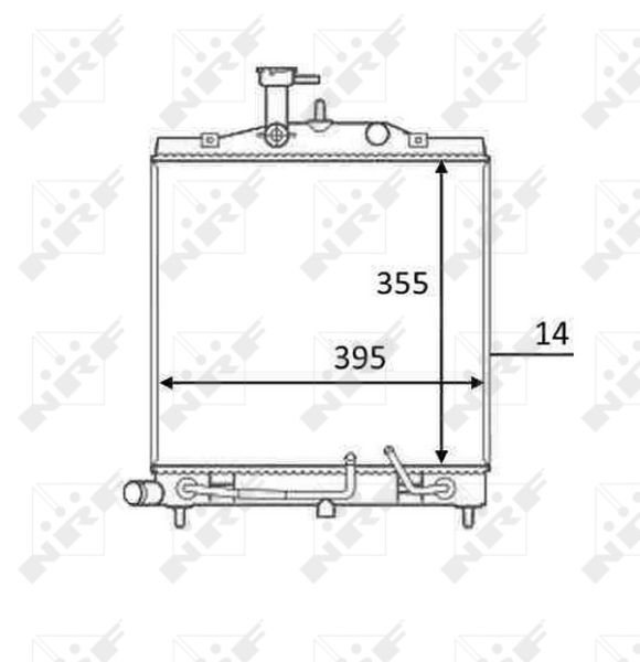 NRF 58531 Radiator, engine cooling