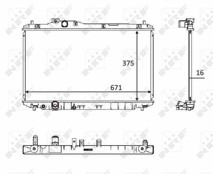 NRF 58537 Radiator, engine cooling