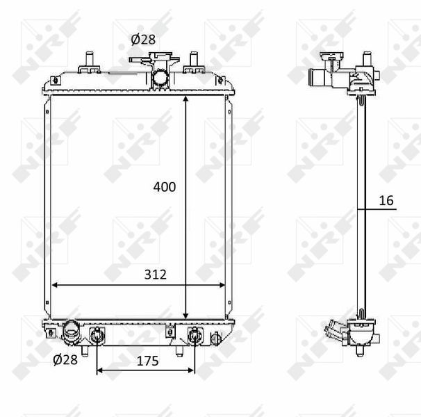 NRF 58538 Radiator, engine cooling