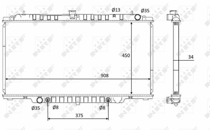 NRF 58548 Radiator, engine cooling
