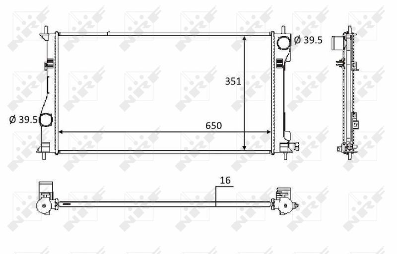 NRF 58558 Radiator, engine cooling