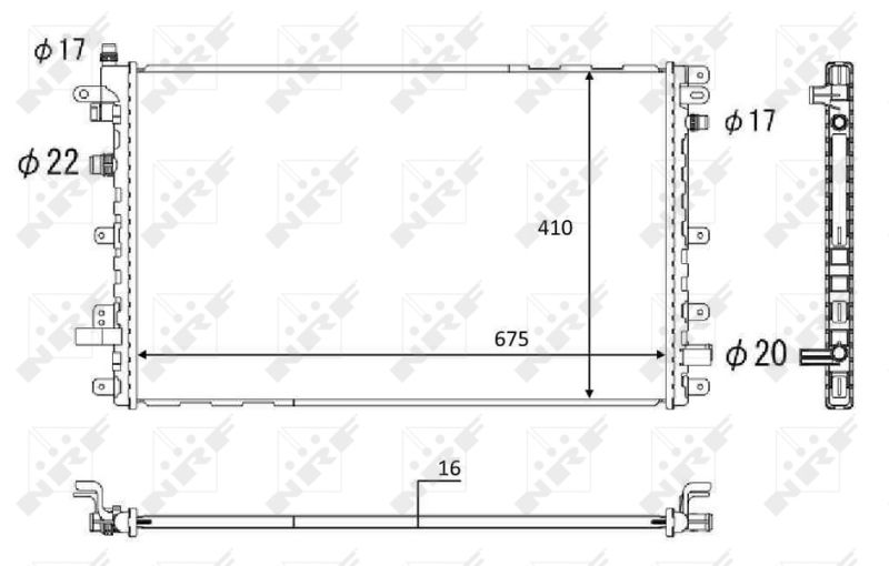 NRF 58569 Cooler, drive battery