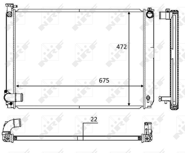 NRF 58604 Radiator, engine cooling