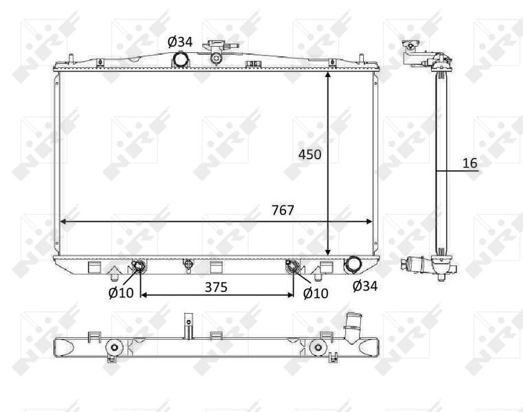 NRF 58610 Radiator, engine cooling