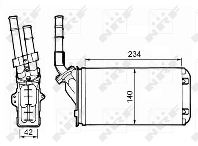 Heat Exchanger, interior heating NRF 58643