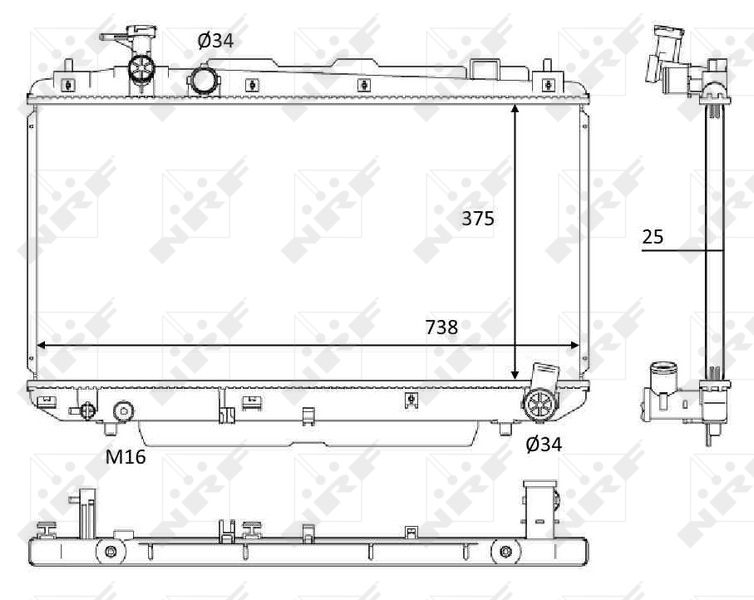 NRF 58645 Radiator, engine cooling