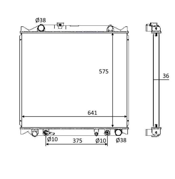NRF 58647 Radiator, engine cooling