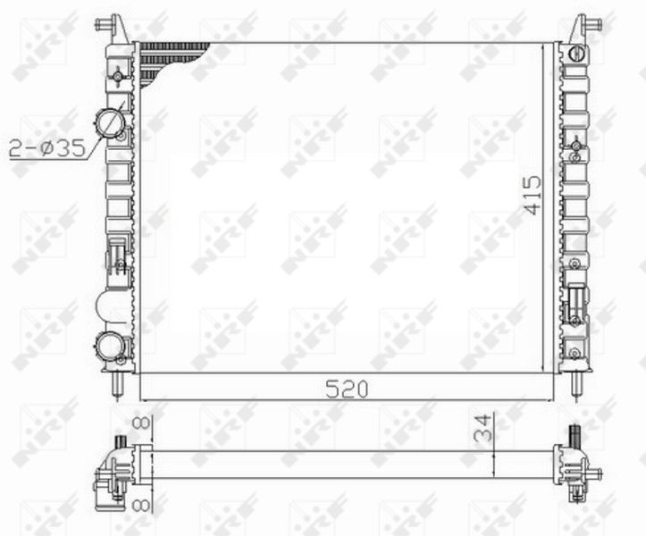 NRF 58656 Radiator, engine cooling