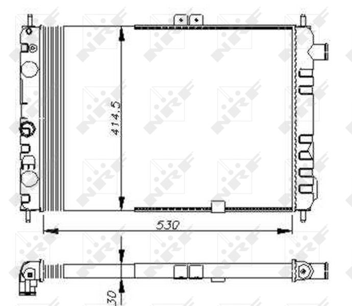 NRF 58670 Radiator, engine cooling