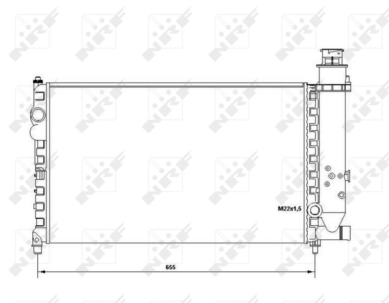 NRF 58683 Radiator, engine cooling