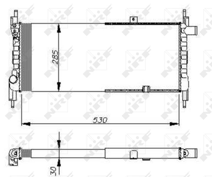 NRF 58711 Radiator, engine cooling