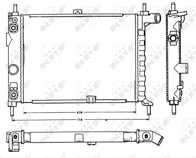 NRF 58721 Radiator, engine cooling