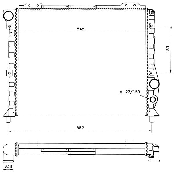 NRF 58743 Radiator, engine cooling
