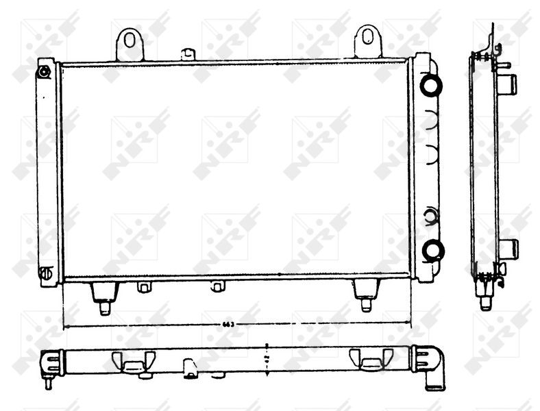 NRF 58749 Radiator, engine cooling