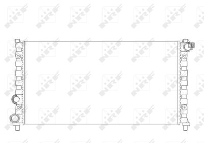 Radiator, engine cooling NRF 58765
